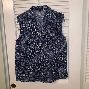 Erika sleeveless top, size M, like new